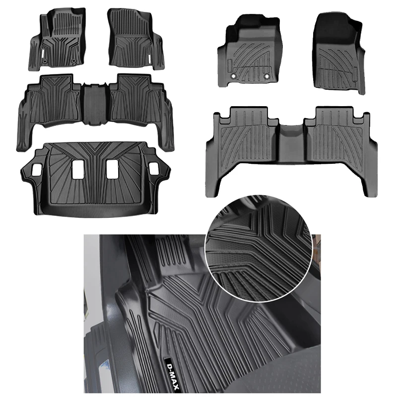 Hosell OEM Factory Waterproof NIO TPO 5D Floor Car Mat Sets Auto Accessories for NIO ES6 ES8 2018-ON