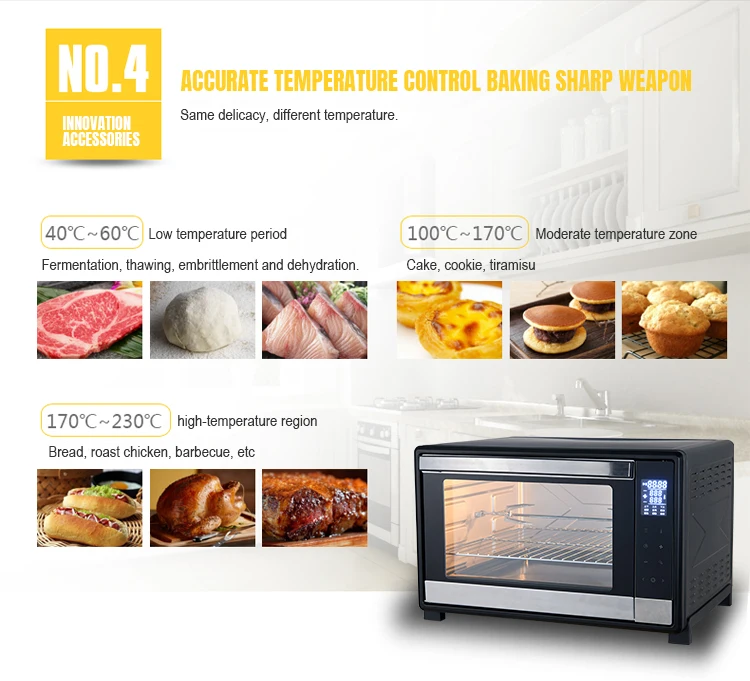 Kitchen Appliances Are Easy To Operate 60L Capacity Electric Oven