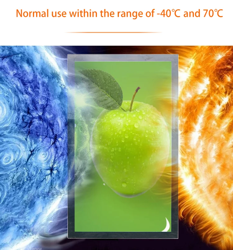 Wall-mounted Horizontal And Vertical Media Player Outdoor IP65 Waterproof Advertising Equipment Display