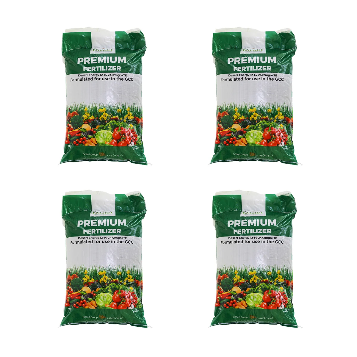 Desert Energy 12-14-24+2MgO+TE Compound Powdered Fertilizers Premium Formulation for Healthy Plant Development 25kg