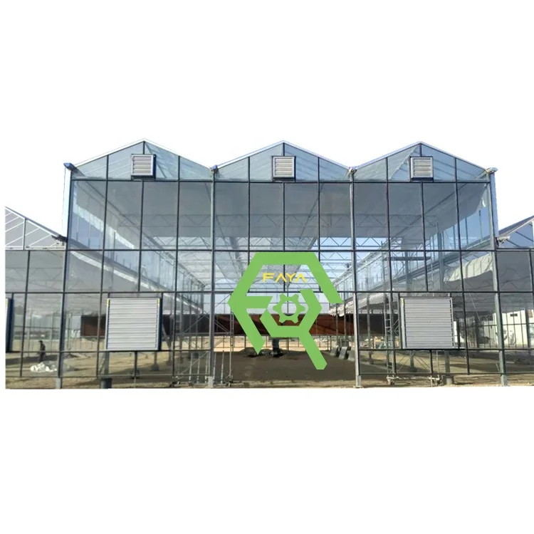 Multifunctional three-dimensional hydroponic flower nursery greenhouse ecological garden glass greenhouse