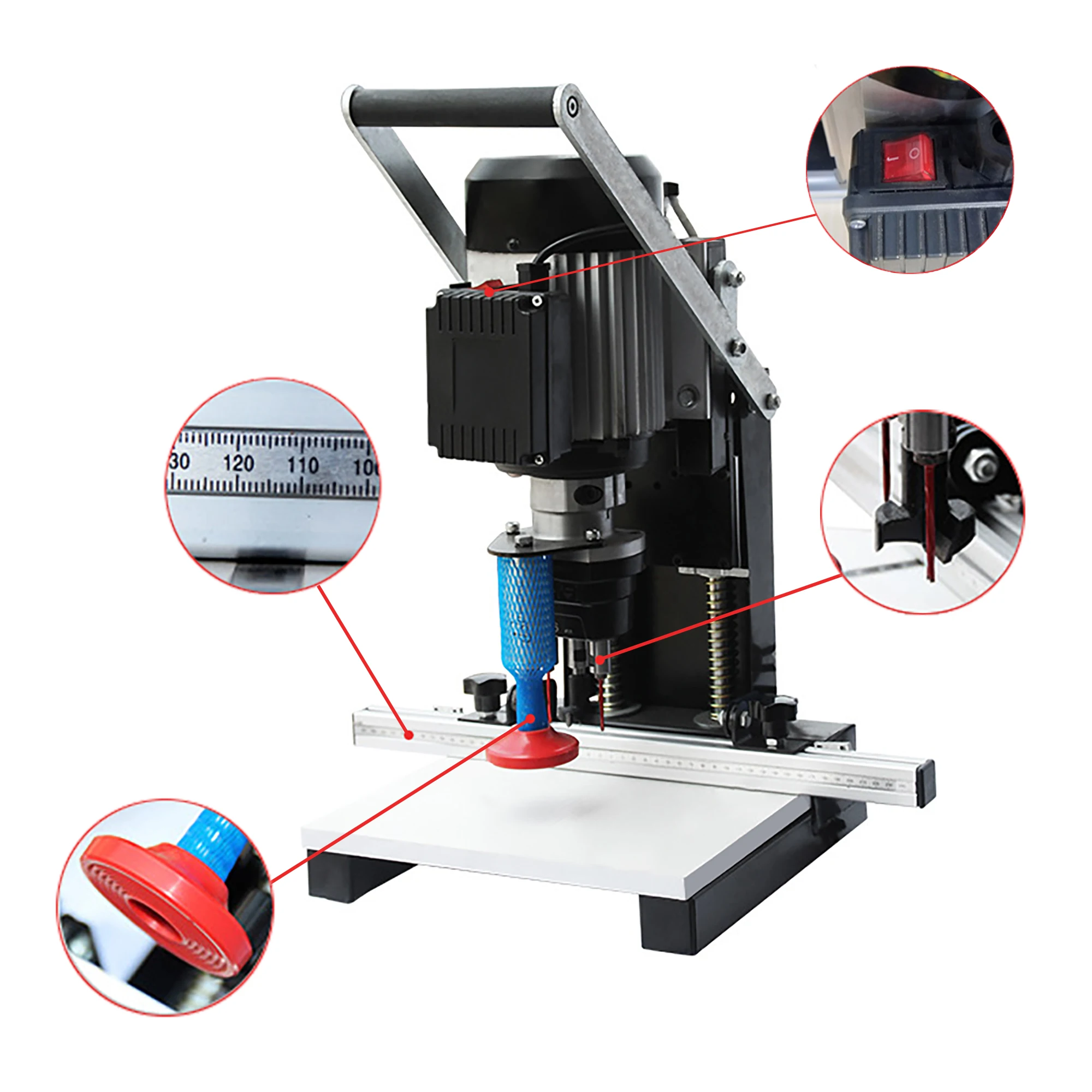 
Portable hand-held hinge drilling machine, interior decoration, cupboard, wardrobe, home improvement, punching 