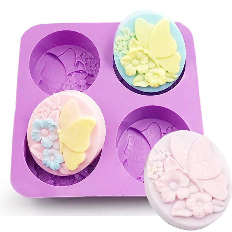 Butterfly Flower Silicone Mold Fondant Cake Chocolate Candy Jello Silicone Decorating Mold