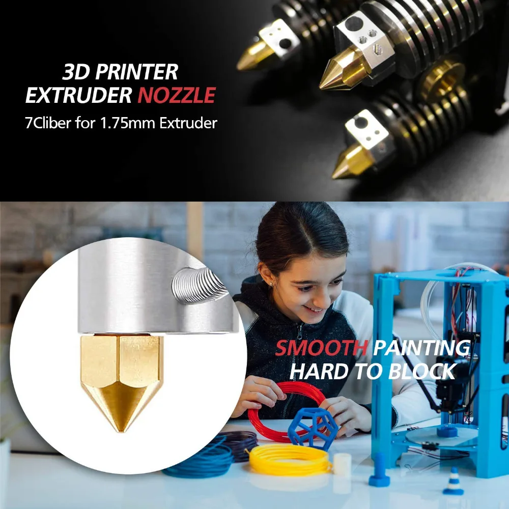 Насадка для 3D принтера 0 4 мм 1 75 MK8 насадка экструдера головка Dupicator D4/I3/Dremel QIDI Makerbot