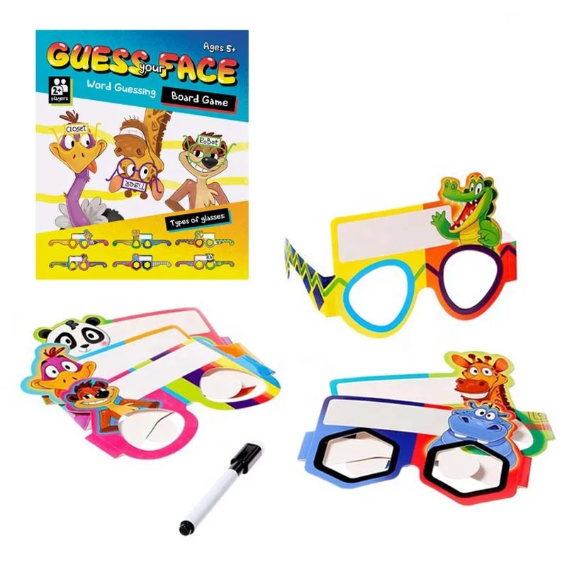 Kids Early Educational Board Game Guess Your Face Word Guessing Social Communication Developing