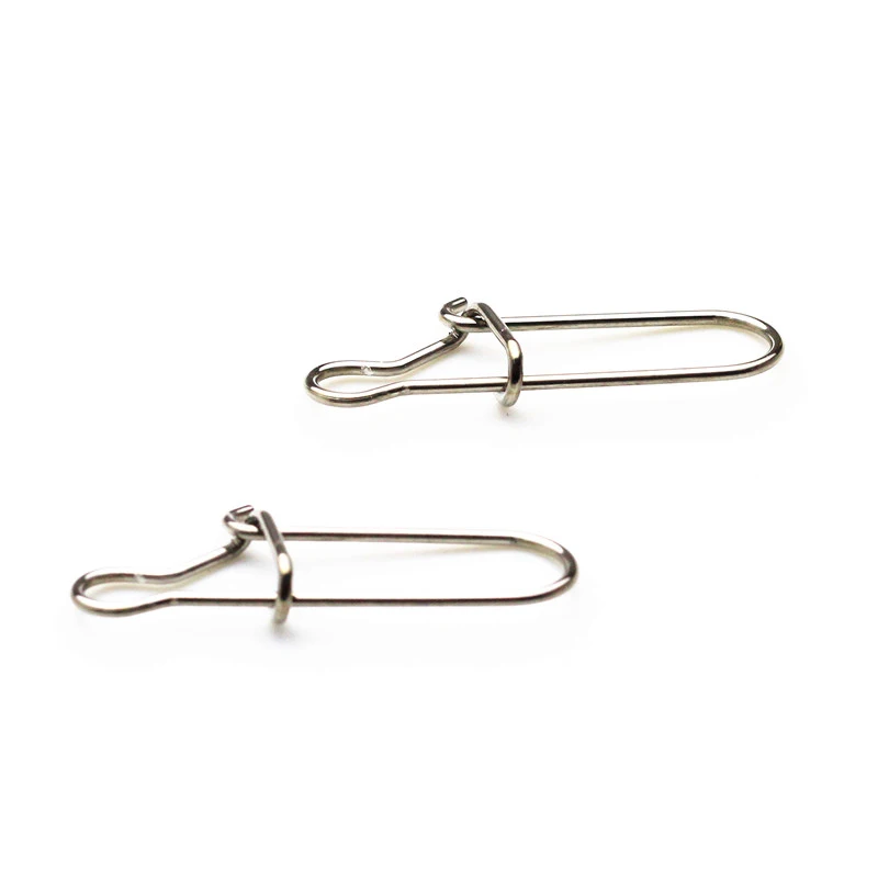 Stainless Steel Fast Clip Lock Snap Swivel Slid Rings Safety Snaps Fishing Hook Connector Tool