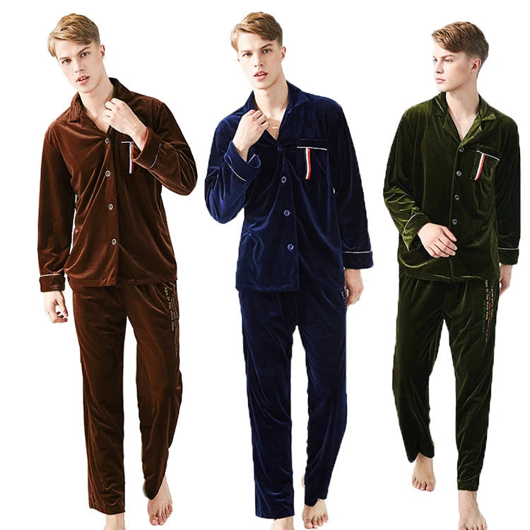 Оптовая продажа, семейные фланелевые Мужские пижамные комплекты из 100% полиэстера