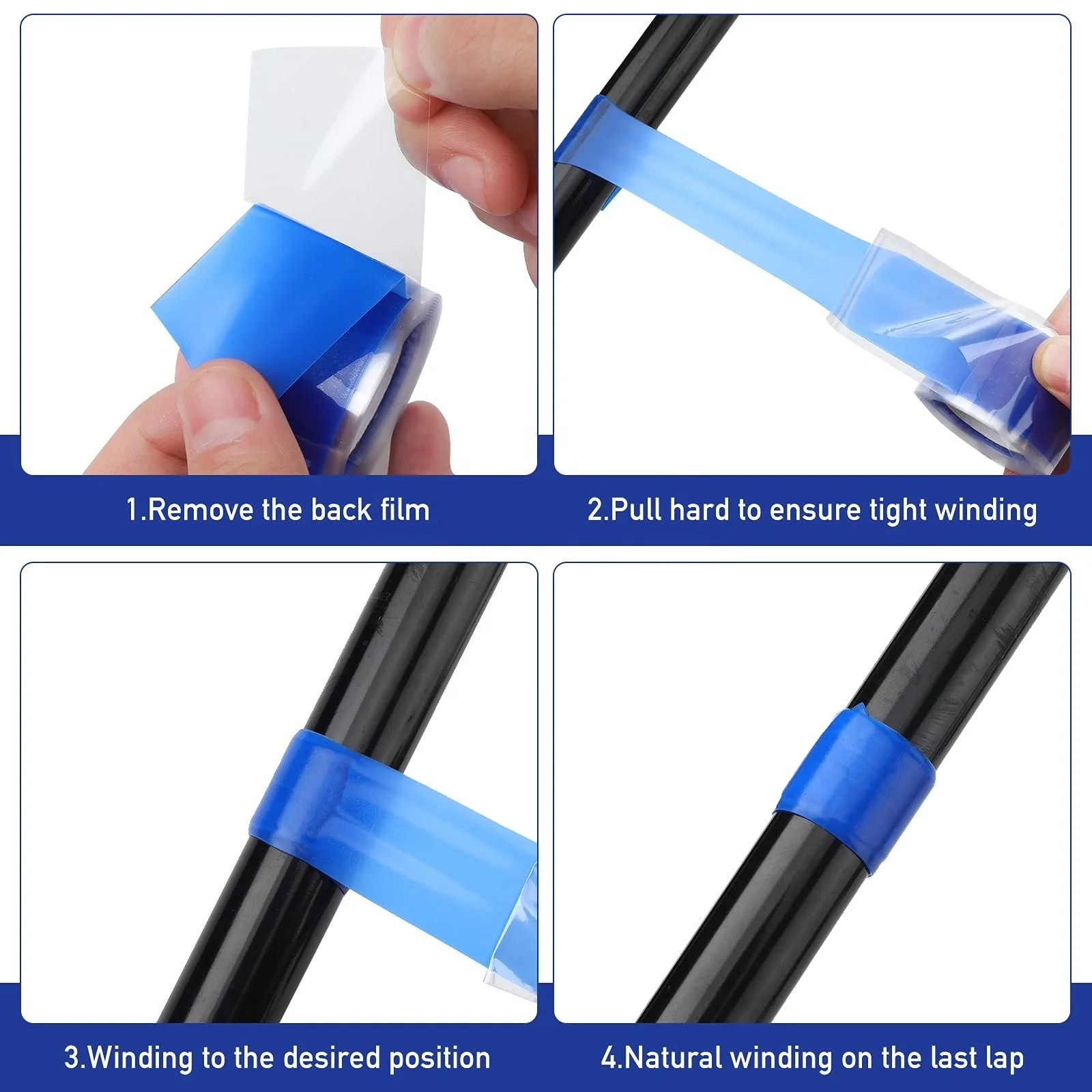 Electrical Silicone Rubber Hose Leak Waterproof High Pressure Plumbing Repair Tape Silicone Self Fusing Tape