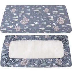 China cheap high quality cute comfortable wholesale custom print organic jersey cotton fitted cot crib sheet for baby