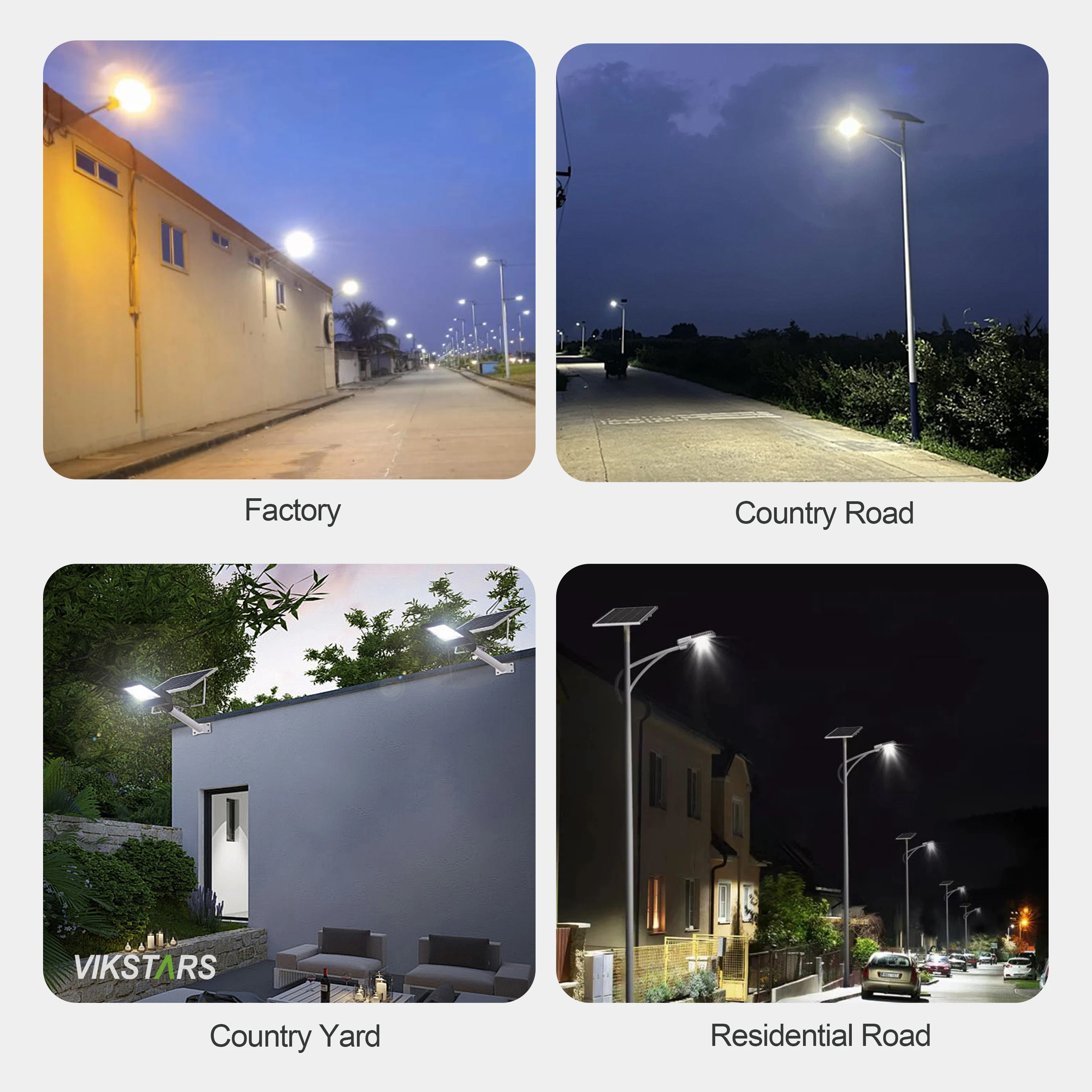 300w 400w 500w led solar street lamp with wide 3 emitting side lens for yard pathway main street driveway lighting