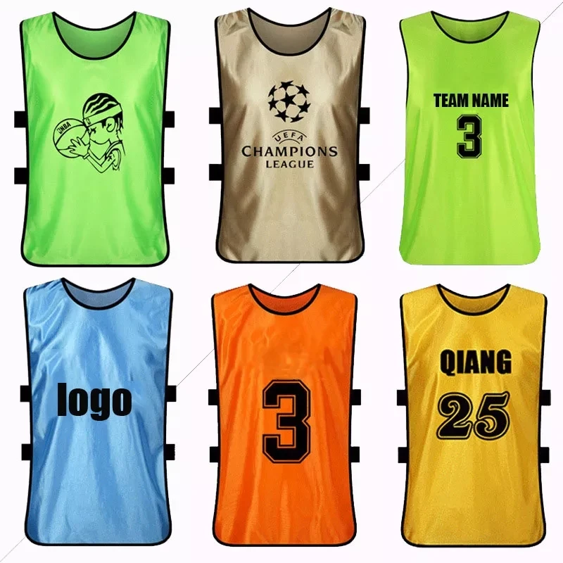 Wholesale Logo Custom Football Training Vest Soccer Bib Sport Pinnies