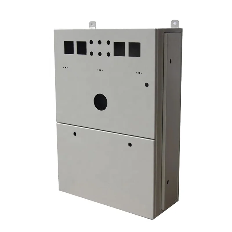 Custom Fabrication Metal Aluminum Outdoor Storage Cabinet IP65 Protection Level Battery Enclosure Box
