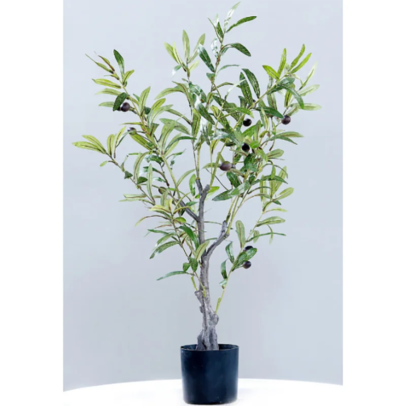 OurWarm 10 шт. оливковые ветви дерева искусственное оливковое ветви растений фруктов шелковые оливковые листья