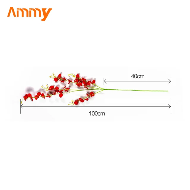 AM-AFD06 Ammy Flowers artificial wedding decoration 5 head orchid simulation flower Artificial Flowers decorations for home