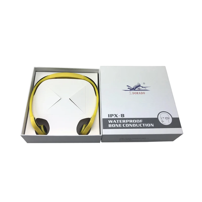 Swimming Efficient Teaching Logo Customized Volume Adjustable Waterproof Working Talking FM Transmitter Bone Conduction Headset