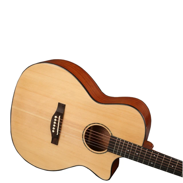 
share it Ready to ship Manufacturers supply 4041 inch bright folk guitar handmade solid wood folk guitar instruments 