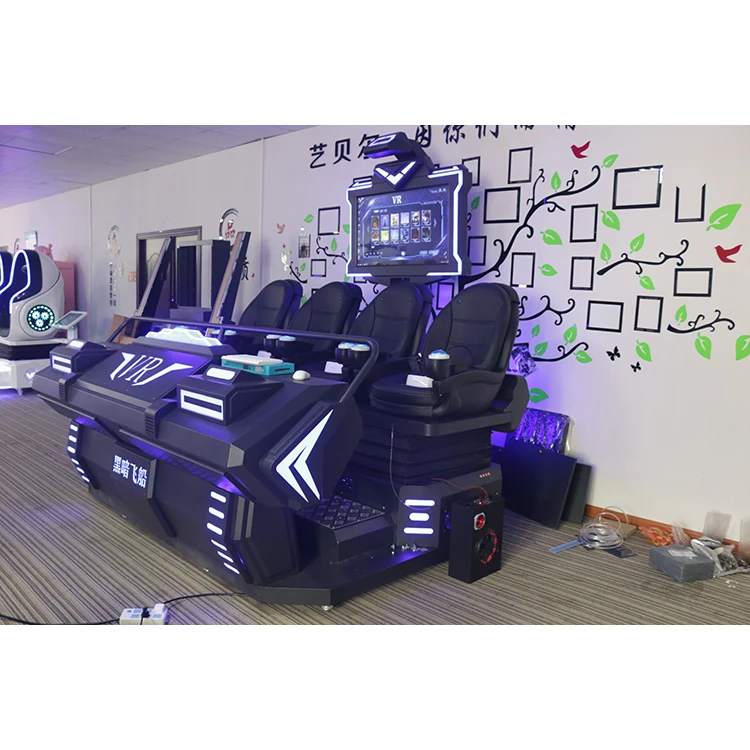 Interactive 4-Seat 9D VR Car Racing Game Simulator Super Racing Car Game Vr Racing MR Equipment Driving Ride Car Game Equipment