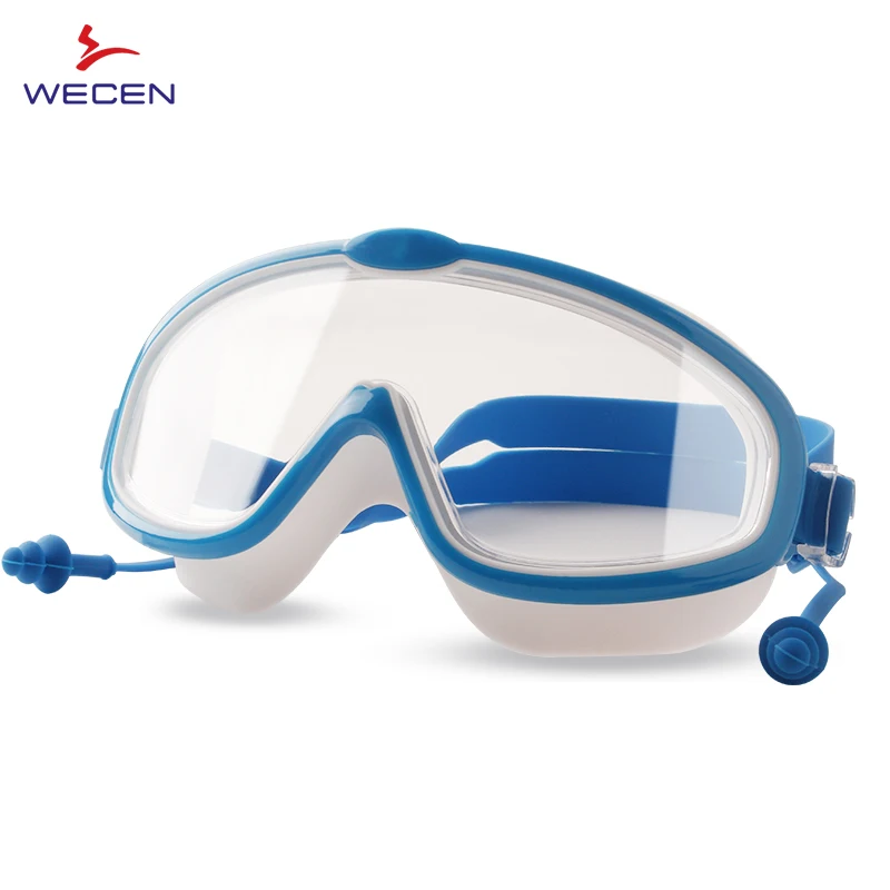 Kids Wide Vision  Swim Goggles  Hot sale clear Swimming Glass for Sports Anti-fog  No Leak Silicone Swim Goggle