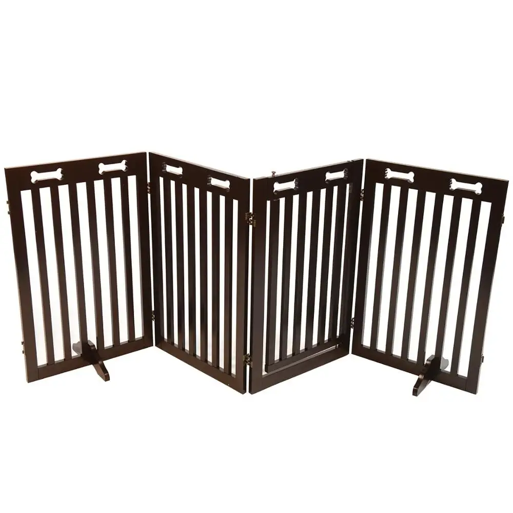 Автономные деревянные ворота для собак с проходной дверью лидер продаж Безопасные