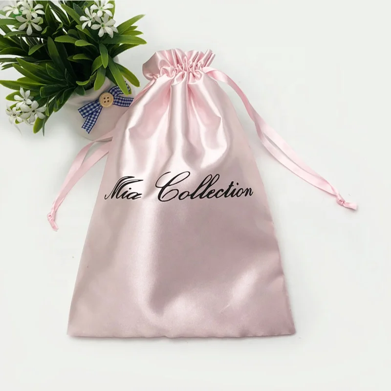 Recyclable New Fashion Silk Dust Sunglasses Pouch Bag For Wigs  Drawstring Pouch For Clothing Skin Care