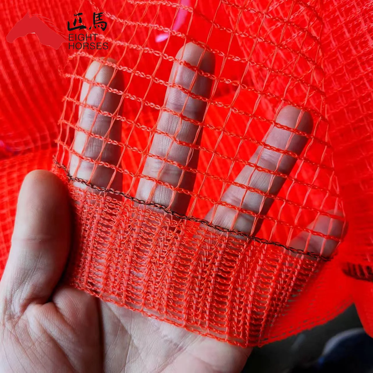 Orange construction safety net with 100% virgin HDPE +UV stabilized with 50%-80% shade rate used for scaffold protect
