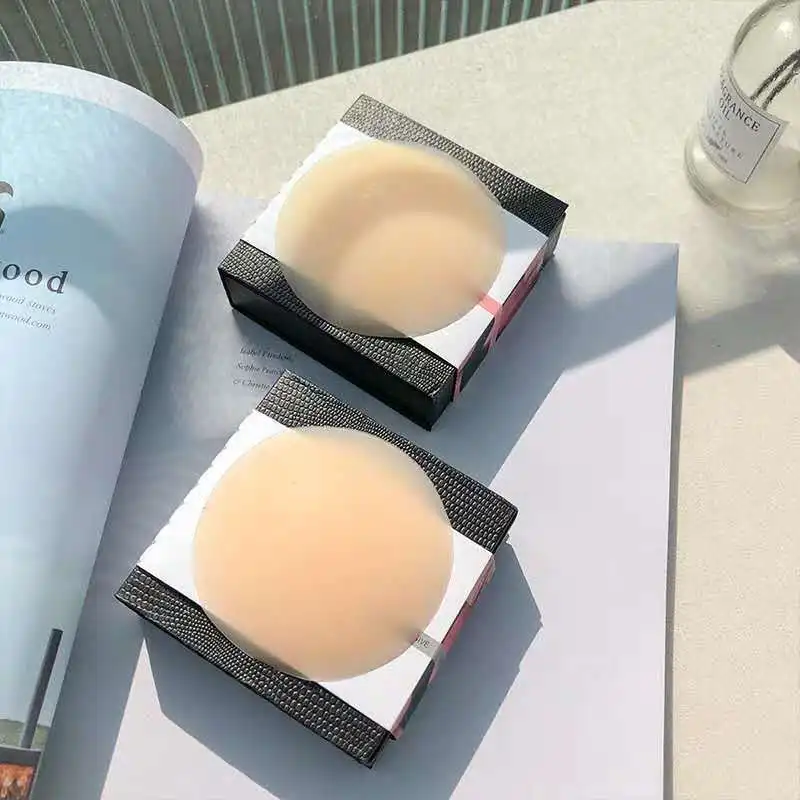 Girls Sexy Boobs Nipple Cover Sticky Adhesive Ultra-Thin Invisible Breast Pad Bra Reusable Inserts Silicone Nipple Covers Women
