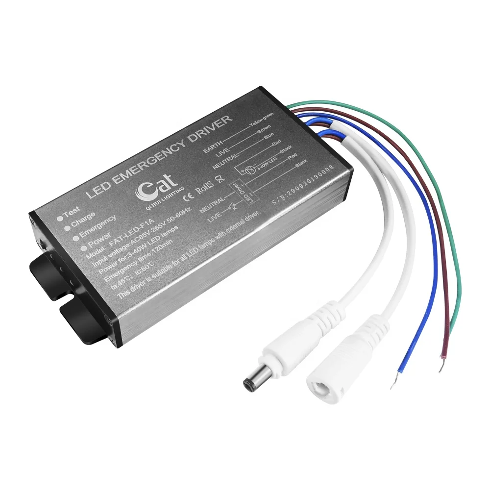 High Quality Customizable Logo LED Emergency Driver Power Supply Aluminum Alloy Gray Hot Sale and Affordable