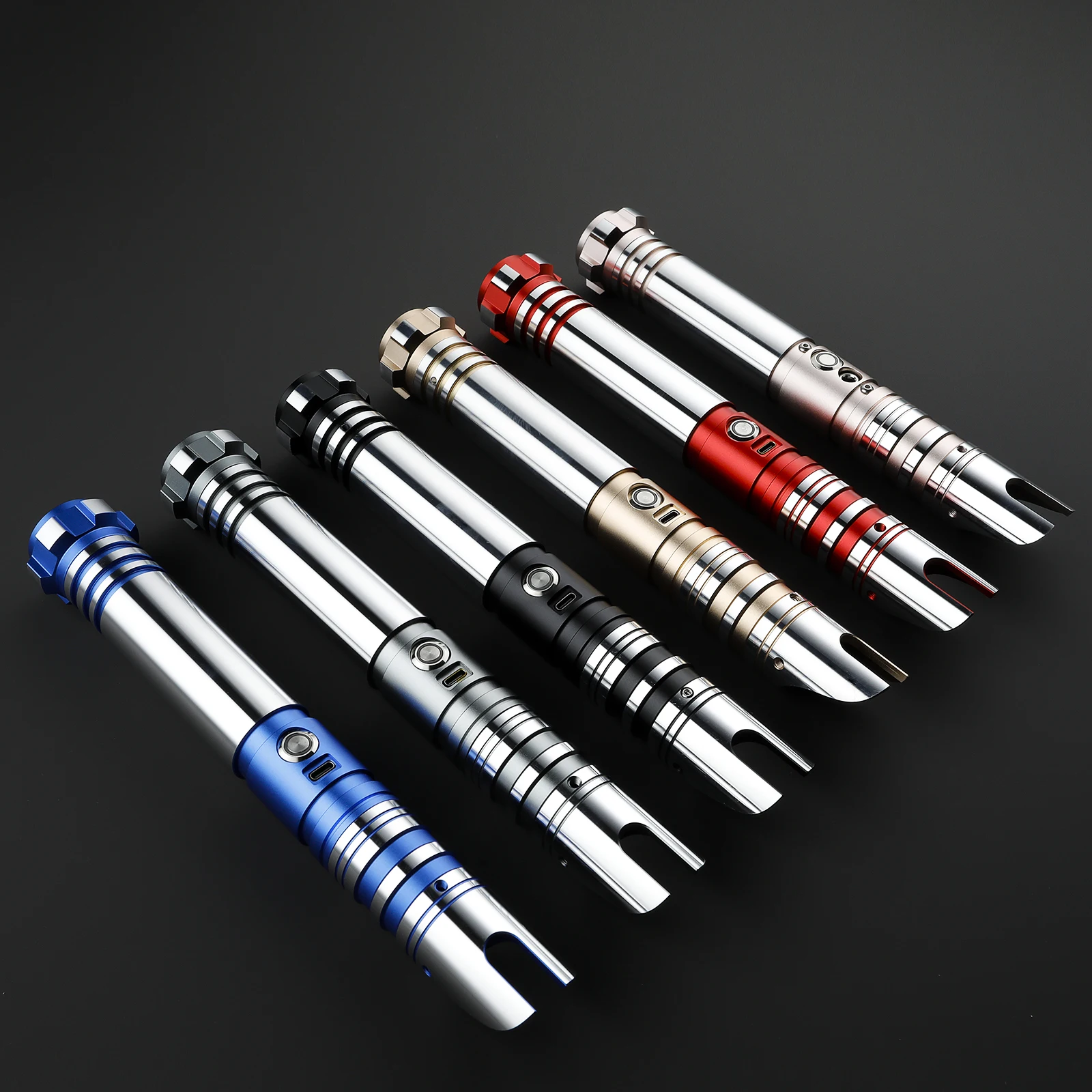 SW SABER  Lightsaber Metal Hilt With RGB Changing Colors Sound Effects Proffie Neopixel Saber Light-Up Light Saber Toys