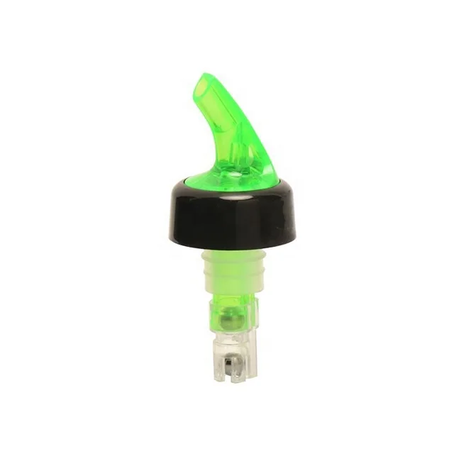 30ml Plastic Pourer Measured Liquor Pourer Spout Stopper with Collar Measured Wine Pourer Alcohol and Liquor Plastic Bottle
