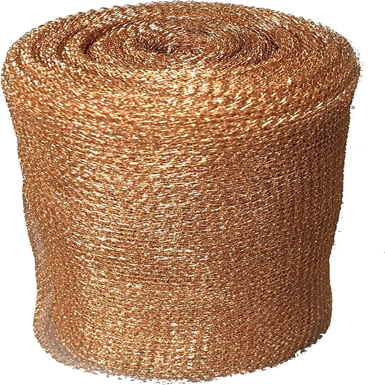 12cm width high temperature liquid and gas filter  pure copper knitted mesh micron mesh