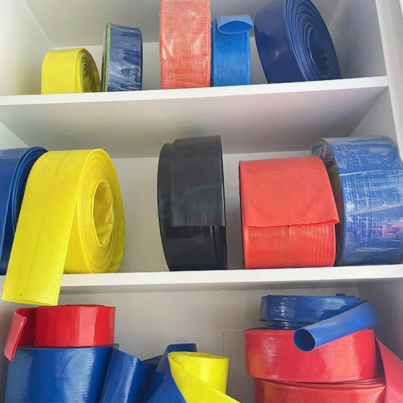 High Duty Flexible Blue PVC Layflat Discharge 2 Inch 3 Inch Water Hose Large PVC Layflat Hose