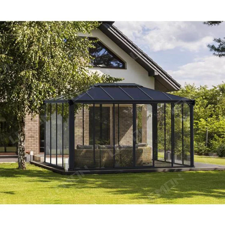 Winter garden conservatory frame prefab patio  solar aluminum sun room outdoor glass room sun room used sunroom