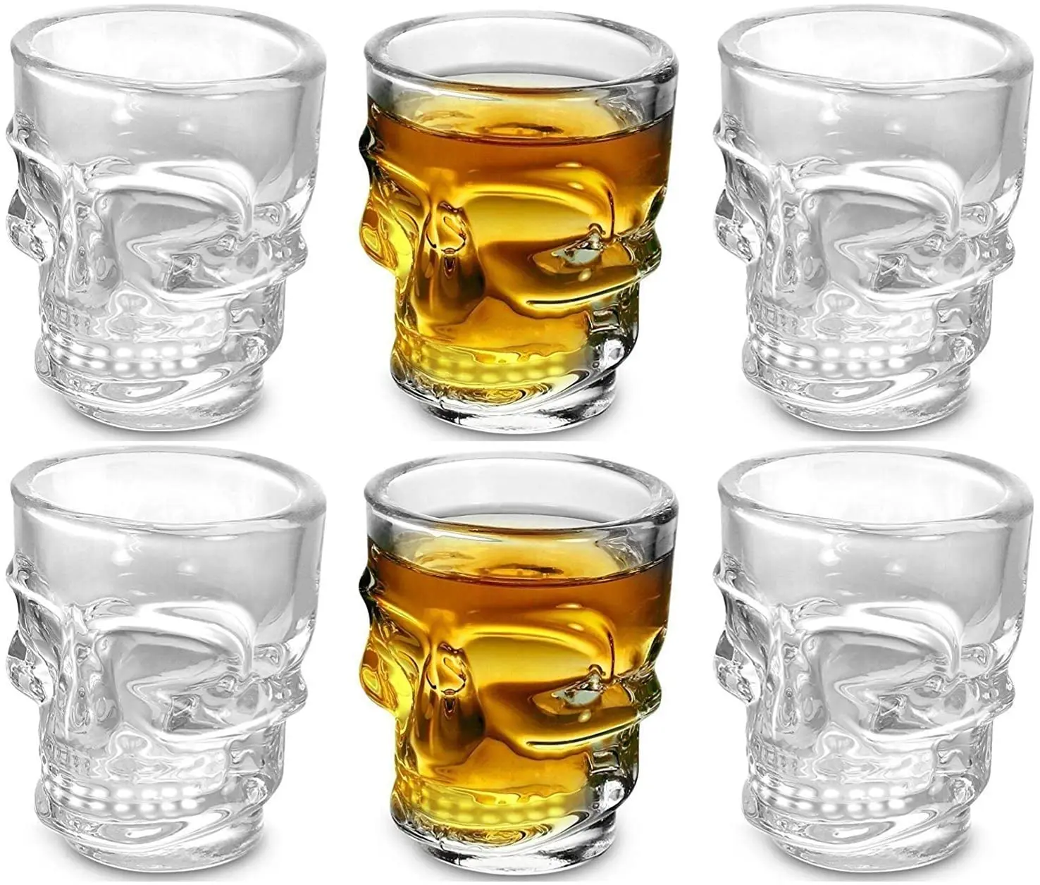 Стеклянная рюмка с черепом 1 5 унций