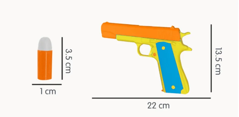 toy to exercise children's physical coordination plastic semi automatic gun looking like real gun kids toy gun pistol for boys