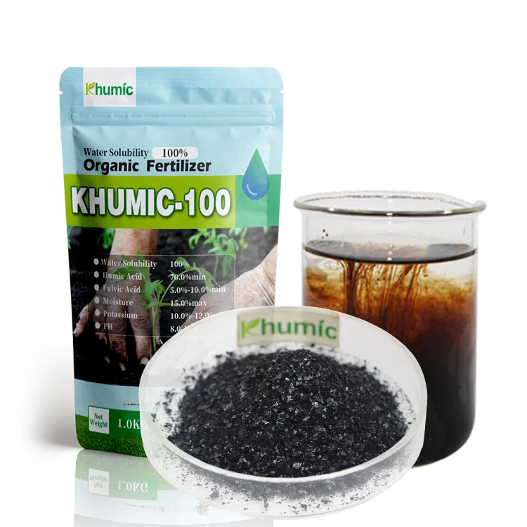 Super Potassium Humate organic fertilizer natural biostimulant leonardite fertilizer Super Humic Acid