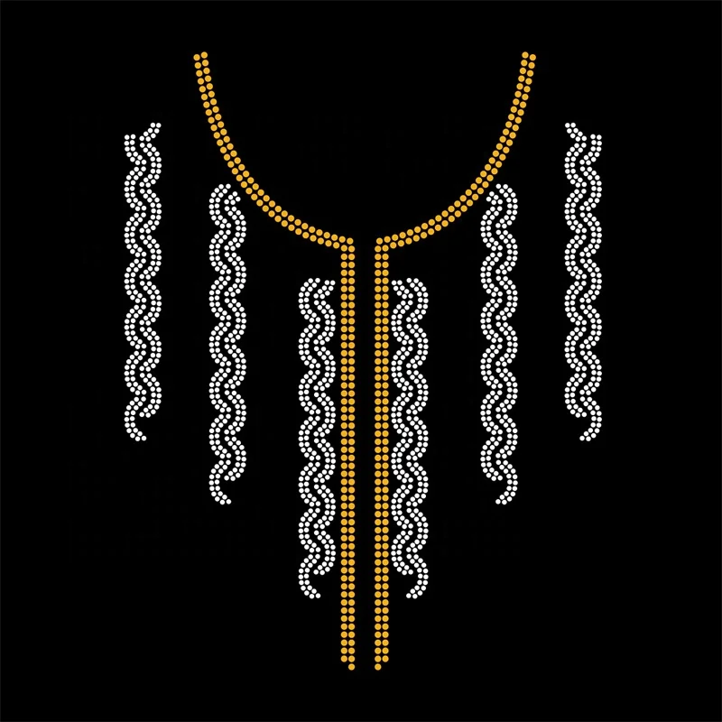 New arrival necklace ready design blue flower hotfix rhinestone cheer bows rhinestone transfer