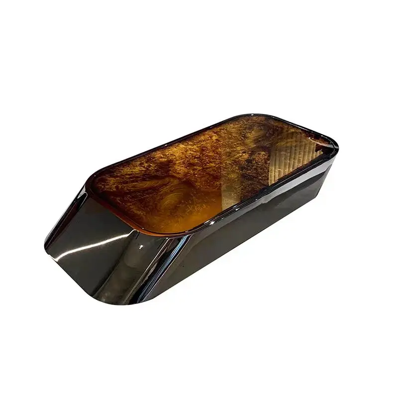 Italian minimalist leather sofa Italian designer first layer cowhide living room light luxury high-end straight row sofa