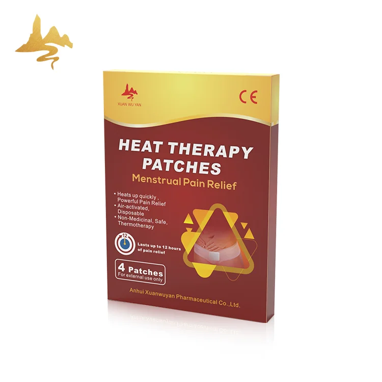 Customized Female Keep Warming Heat Therapy Pads Herbal Menthol Menstrual Period Pain Relieving Patches