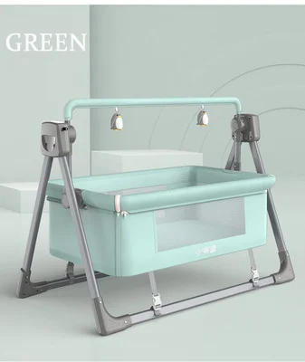 Good Quality New Born Baby Cribs For Swing  Baby Bed Electric Crib Automatic Swing Cradle