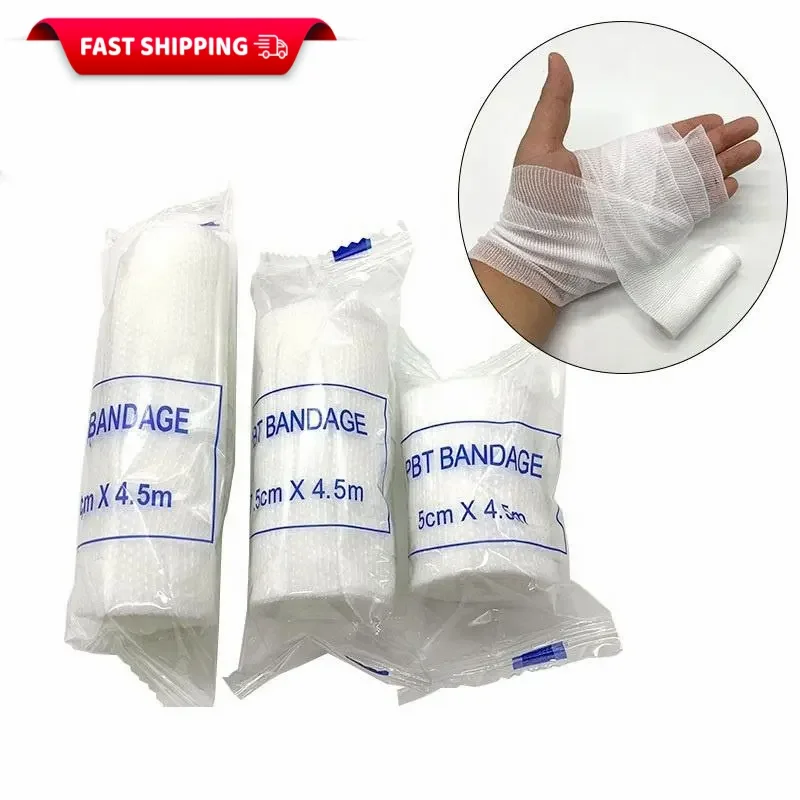 Fast shipping Medical Elastic PBT Gauze Cohesive Bandage for First Aid