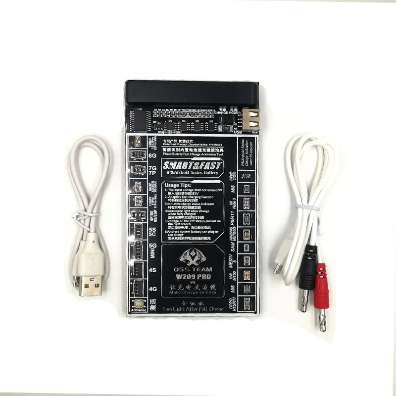 OSS Team w209 pro iPhone Battery activation Board 6 to 13 pro Max Samsung mini Android circuit board Mobile charge Tester