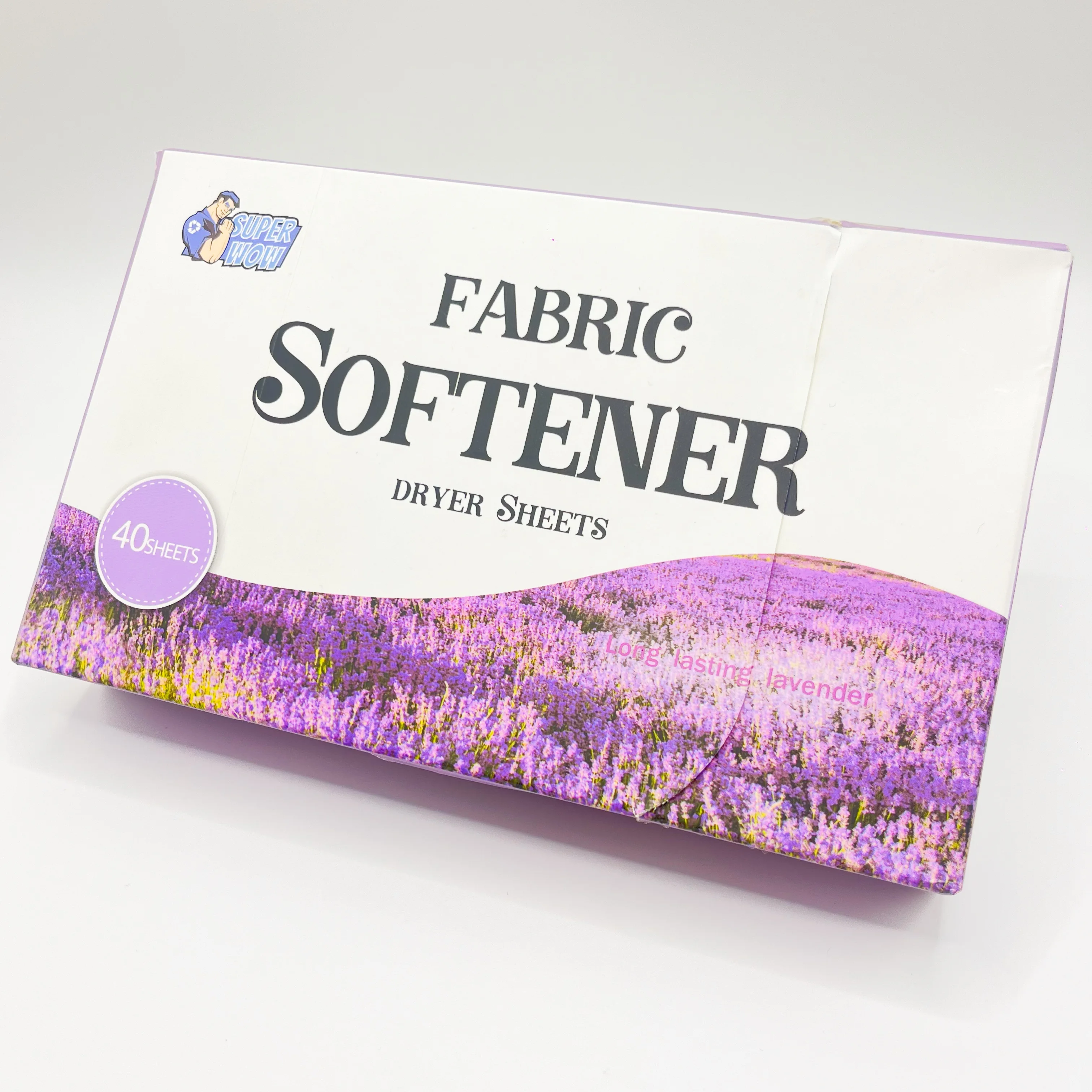 LOW MOQ Custom Logo Fragrance Laundry Softener Anti Static Fresh Linen Lavender Scent Laundry Fabric Softener Dryer Sheets