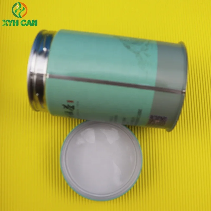 Custom printed Tinplate metal 250g Coffee tin Wholesale Round green tea Tin Cans Screw top tins with Coffee