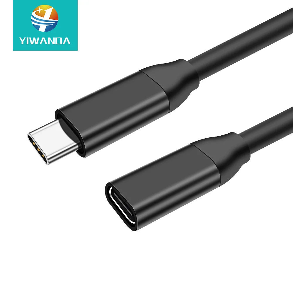 High Quality 10ft USB 3.1 Type C Extension Cable Male to Female 30cm USB C Extension Cable 3m usb-c panel mount extension cable
