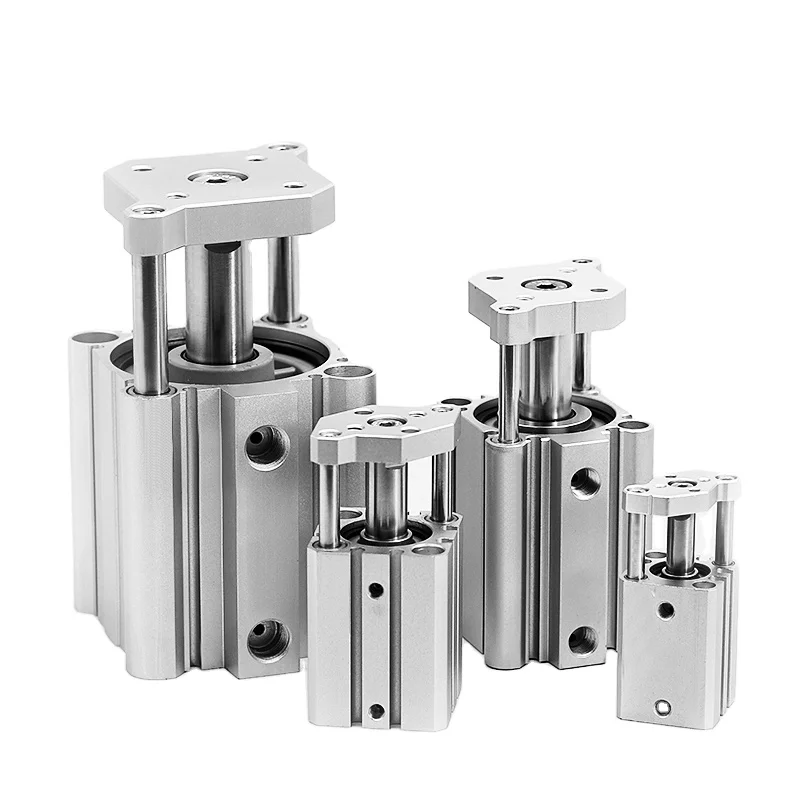Cylinder Manufacturer Cqmb (Airtac Tacq) Series Stroke 10-100 Bore 12-100 Thin Air Cylinder With Guide Rod