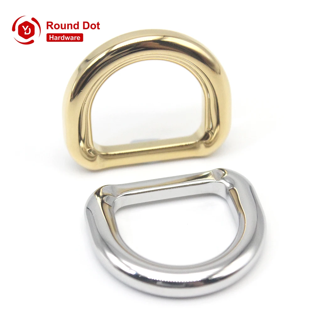 Bags Stainless Steel D Rings Wide Applications Metal D Rings Custom Logo Support Luxury Handbags Metal Accessories