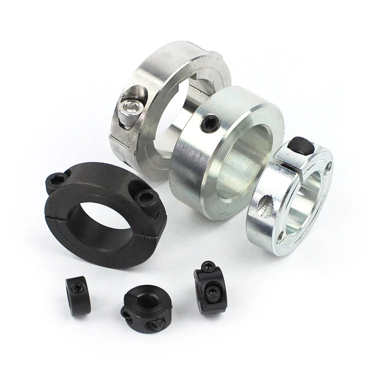 Anodizing aluminium shaft collar Double Split clamping shaft collars set screw shaft collar zinc coating