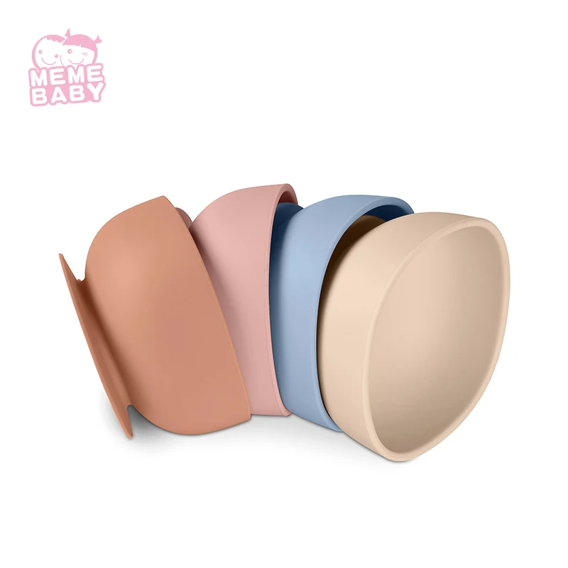 Amazon Top Seller Silicone Baby Bowl Non-slip Strong Suction Cup Toddler Infant Cute