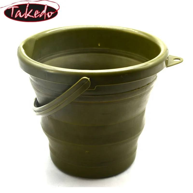 TAKEDO YJ03 Hot Sale 10L Folding Water Container Space Saving Bucket For Home Household Camping Multifunctional Folding Bucket