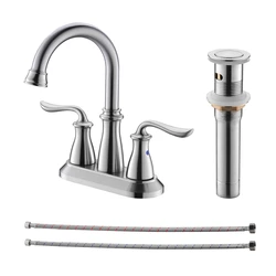 Factory High Quality American Classic Water Mixer Faucets Dual Handle Tap Basin Faucet